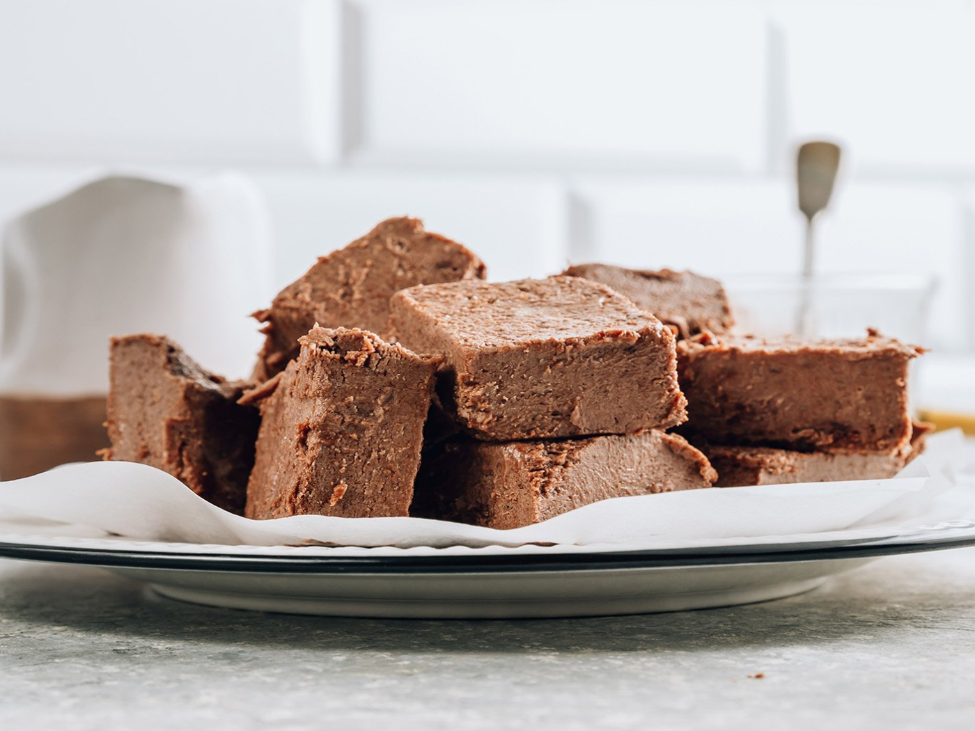 fudge on a plate